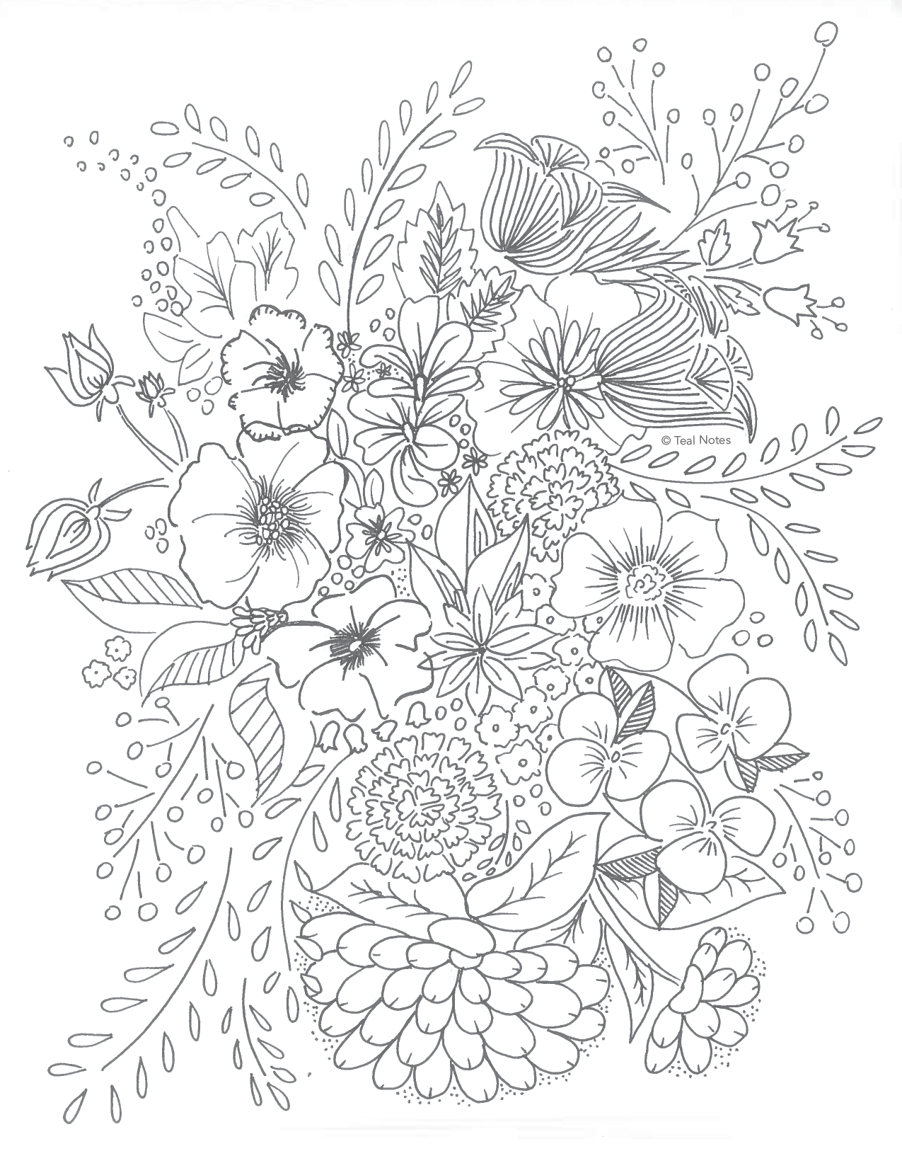 96 Relaxing Coloring Pages for Adults Printable 30