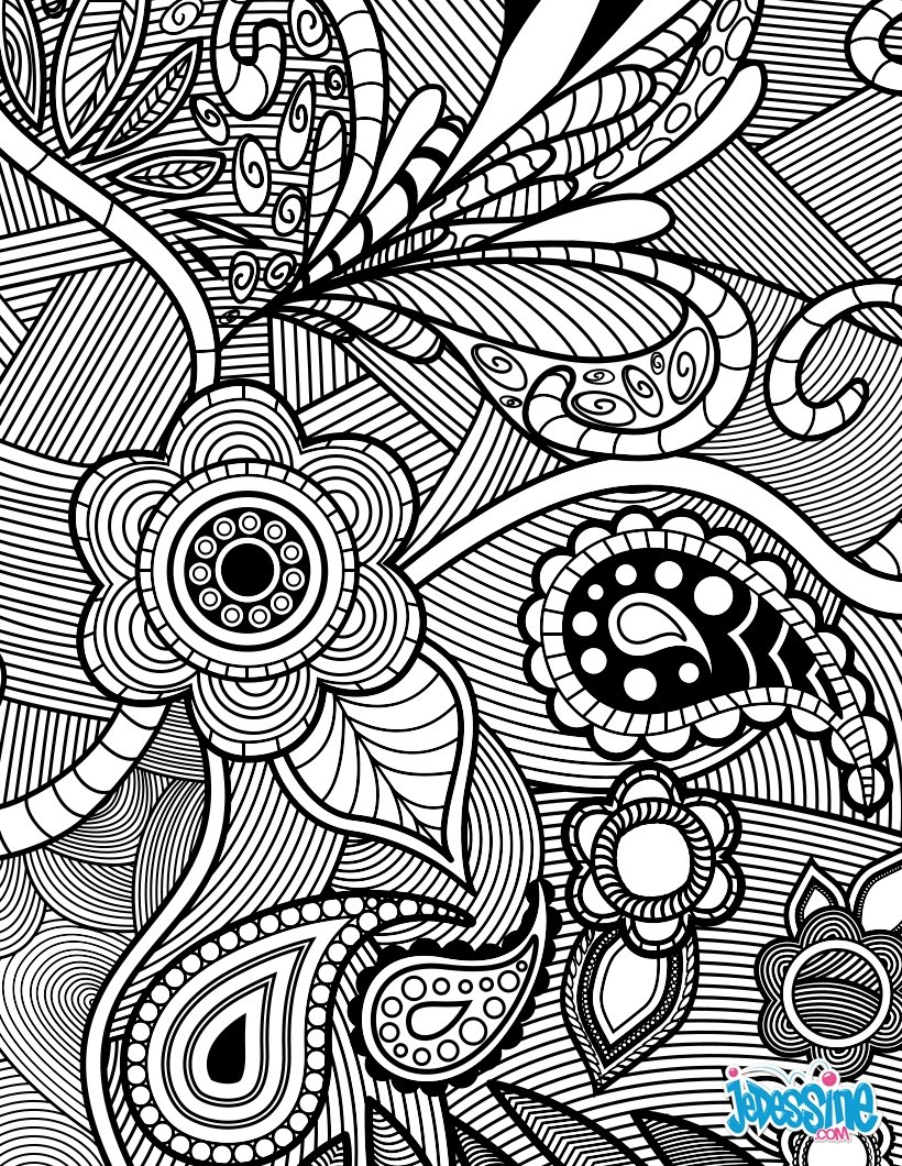 96 Relaxing Coloring Pages for Adults Printable 33