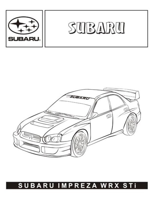 96 Subaru Coloring Pages Printable 49