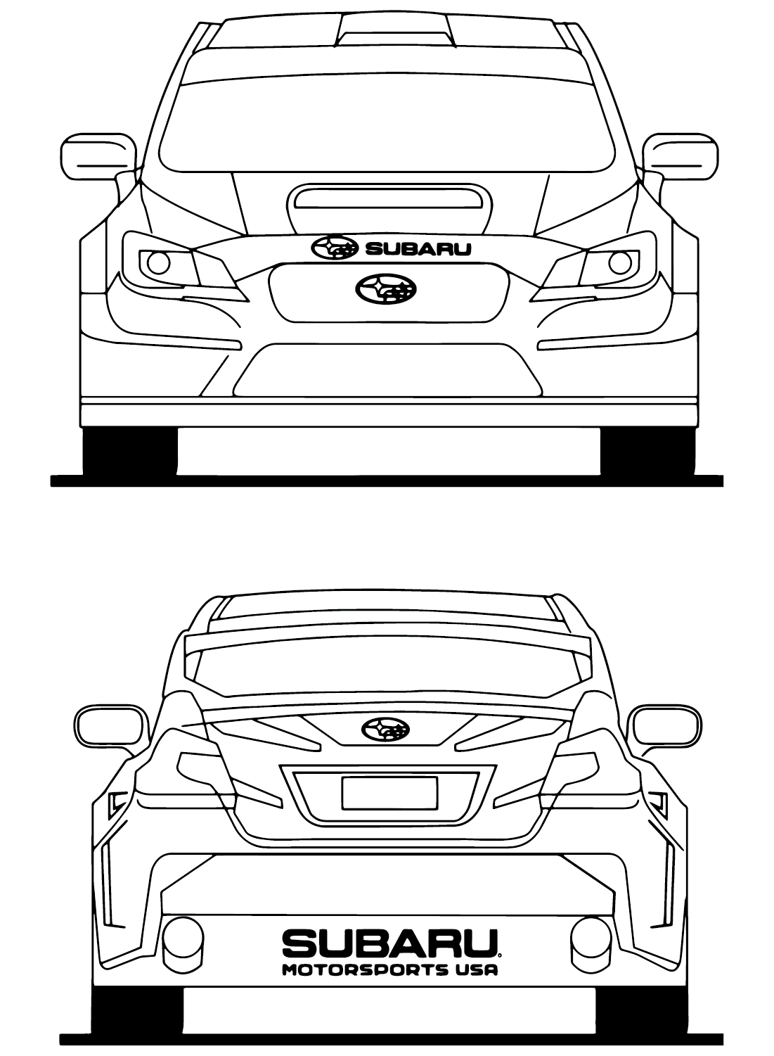 96 Subaru Coloring Pages Printable 95