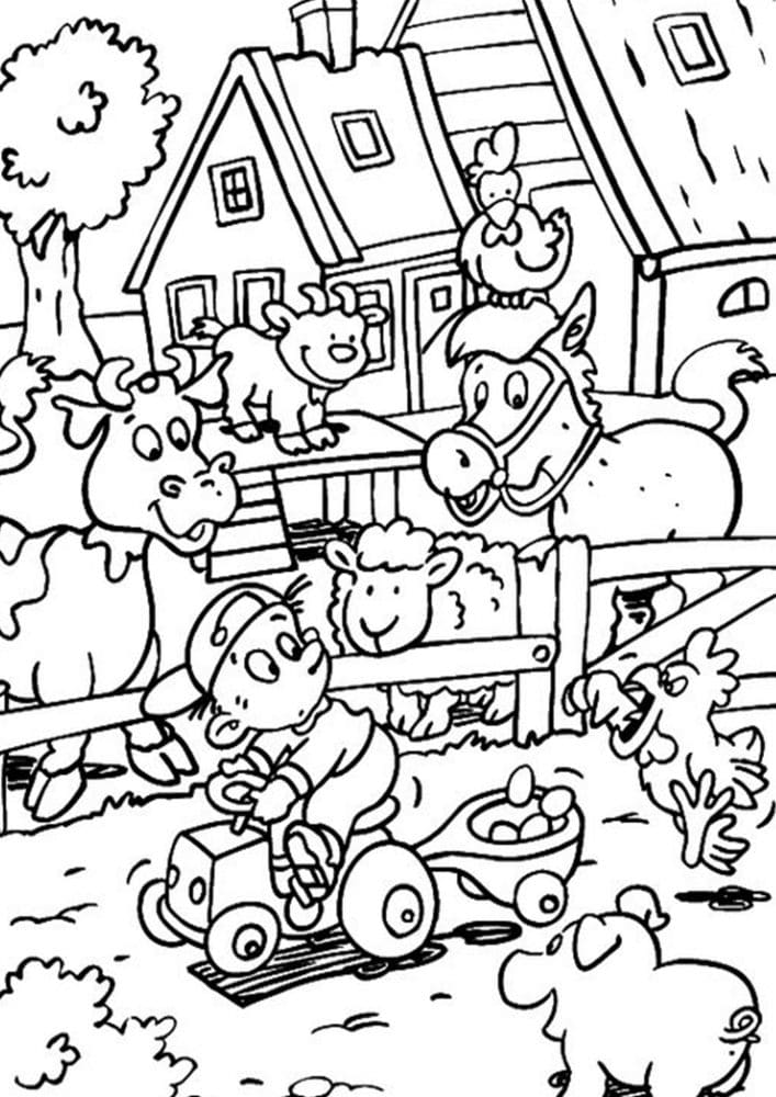 98 Farmers Market Coloring Pages Printable 21