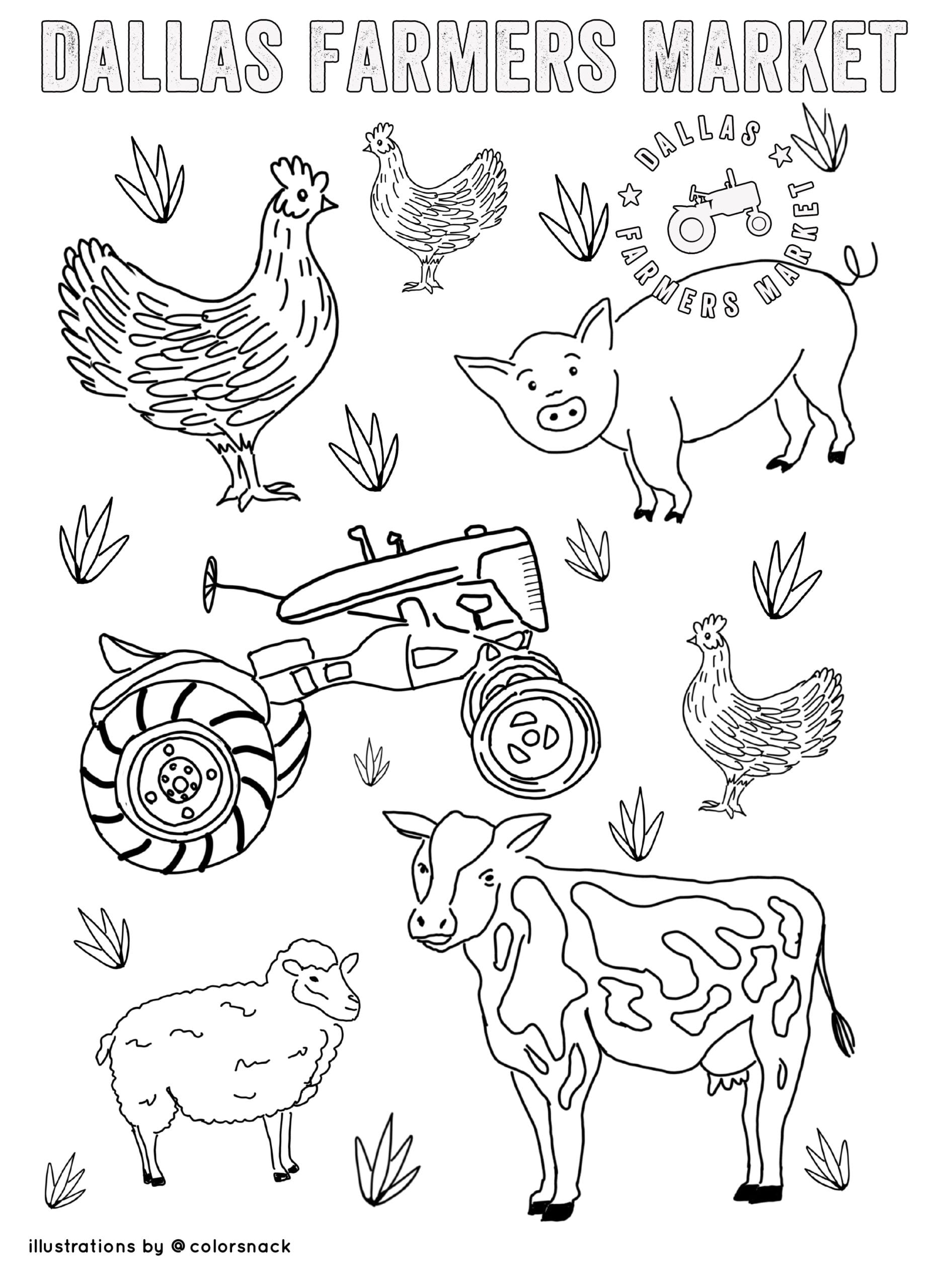 98 Farmers Market Coloring Pages Printable 26