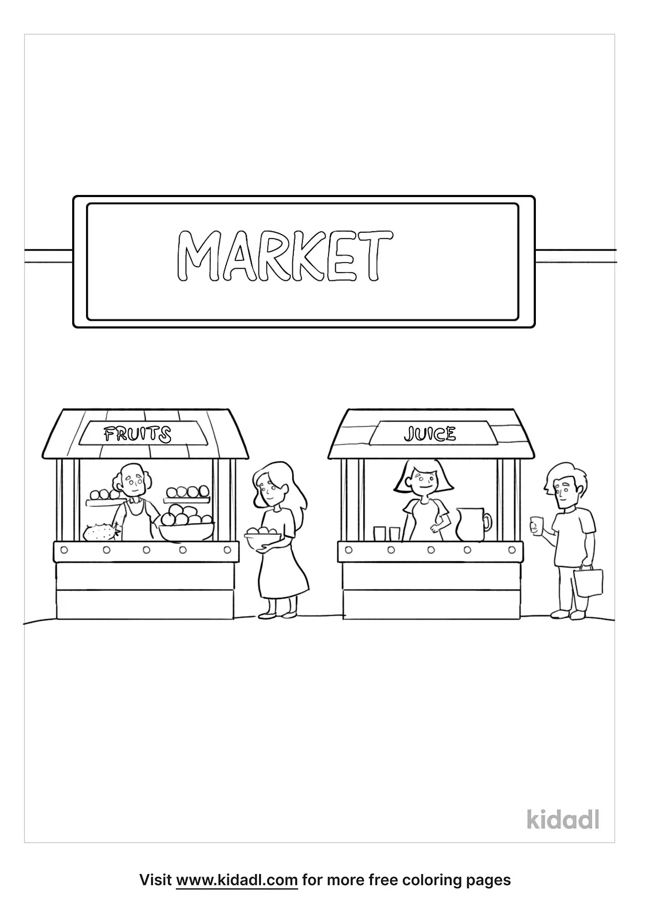 98 Farmers Market Coloring Pages Printable 28