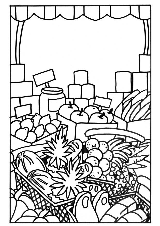 98 Farmers Market Coloring Pages Printable 29