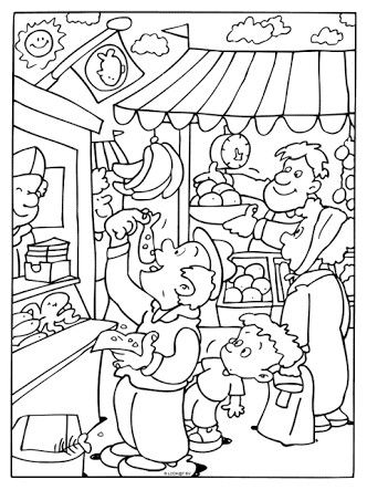 98 Farmers Market Coloring Pages Printable 38