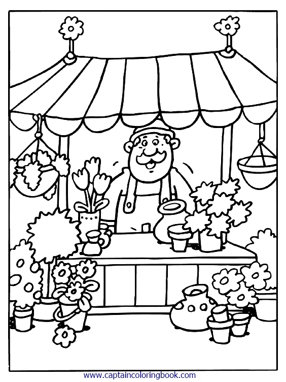 98 Farmers Market Coloring Pages Printable 40