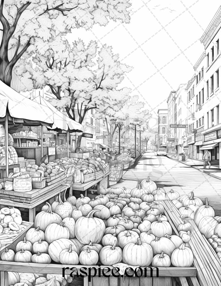 98 Farmers Market Coloring Pages Printable 43