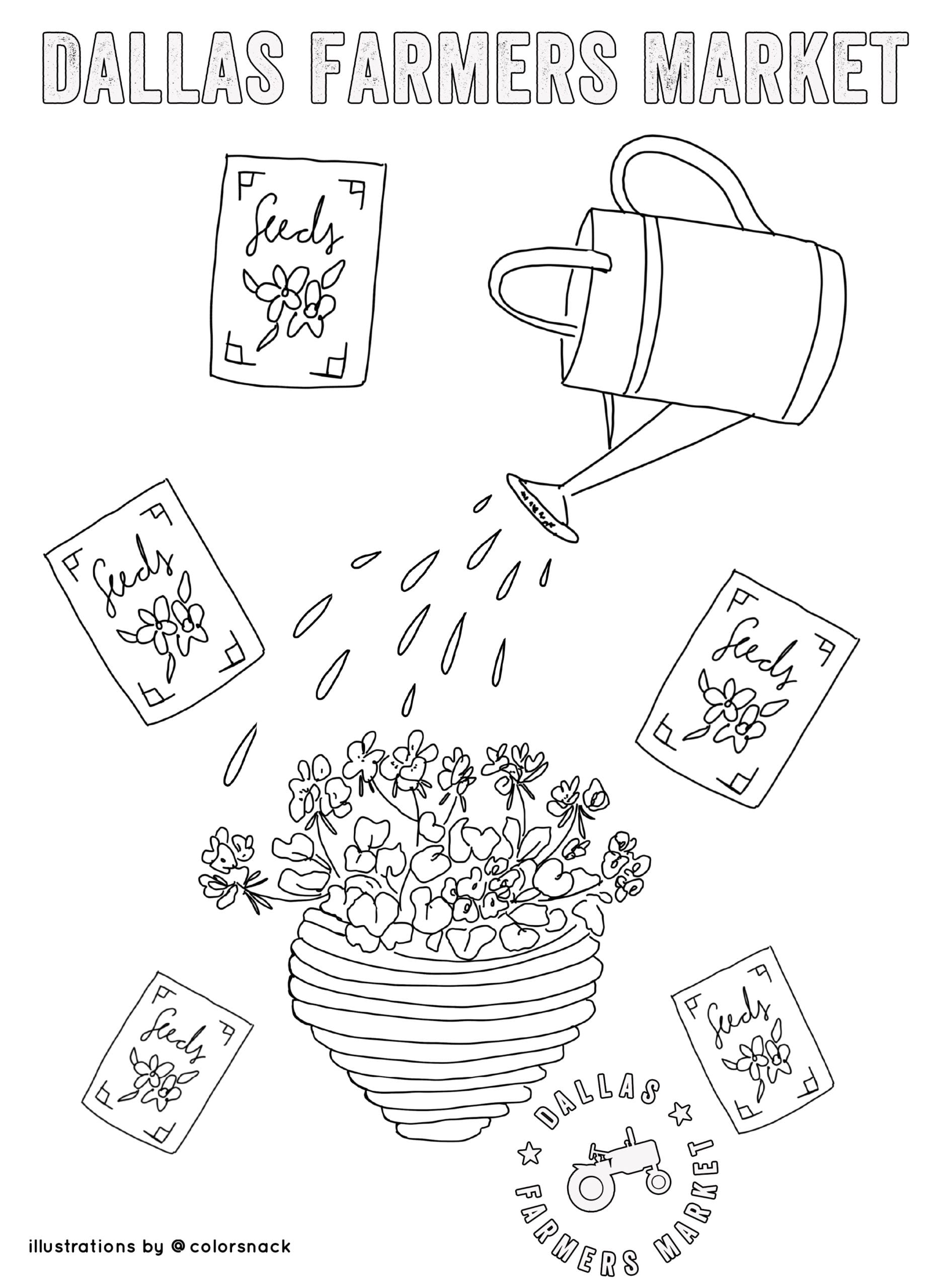 98 Farmers Market Coloring Pages Printable 55