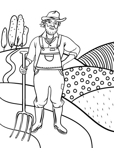 98 Farmers Market Coloring Pages Printable 66