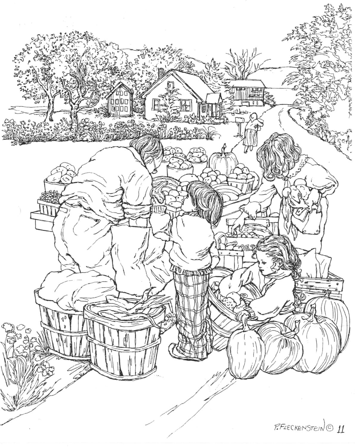 98 Farmers Market Coloring Pages Printable 72