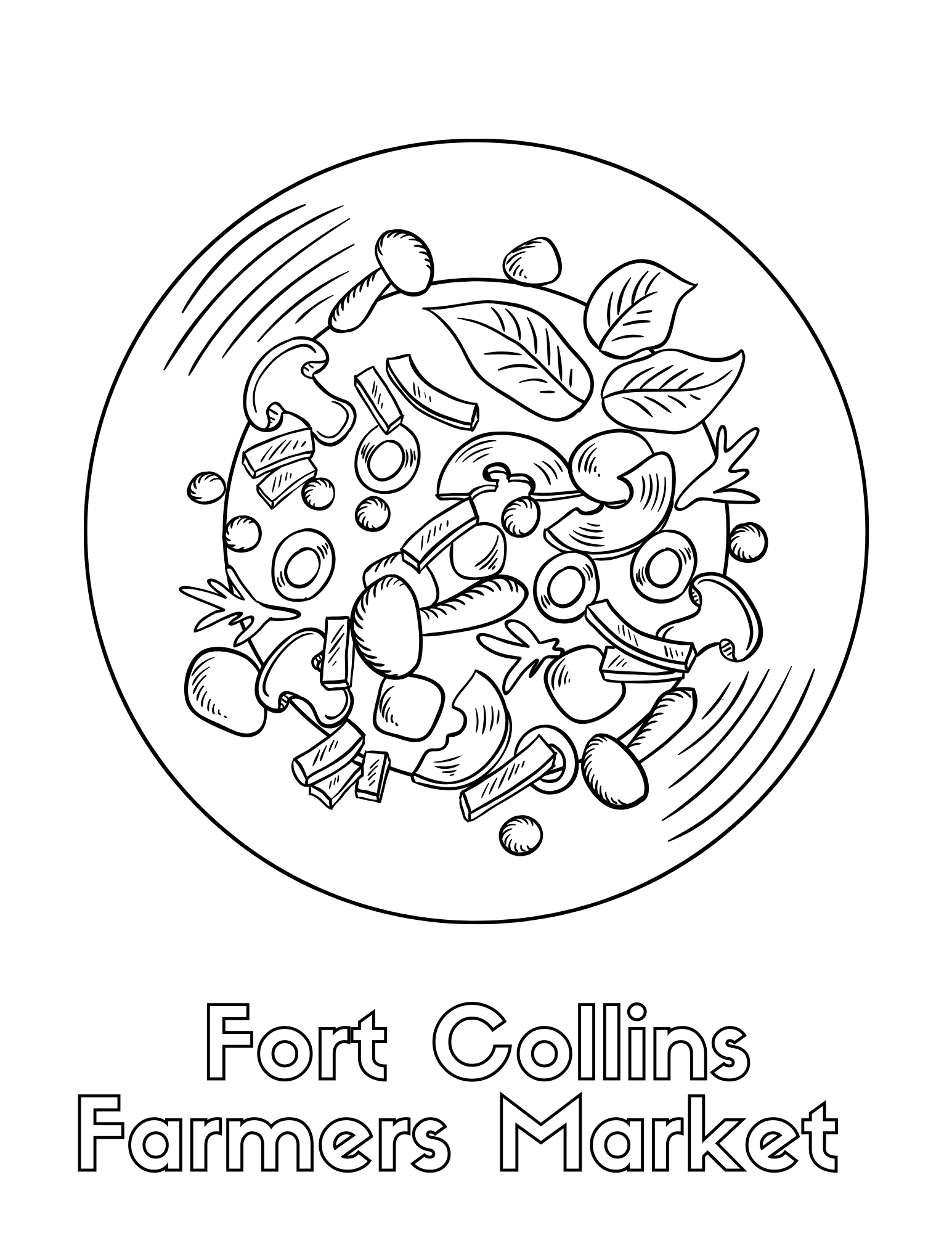 98 Farmers Market Coloring Pages Printable 80