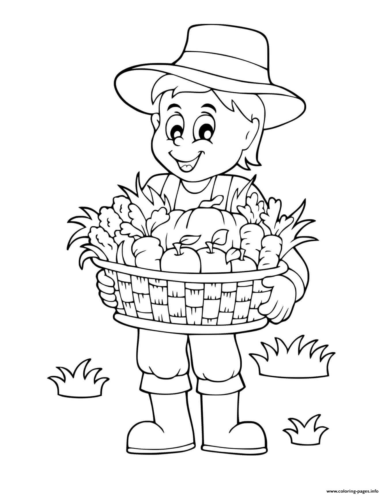 98 Farmers Market Coloring Pages Printable 85