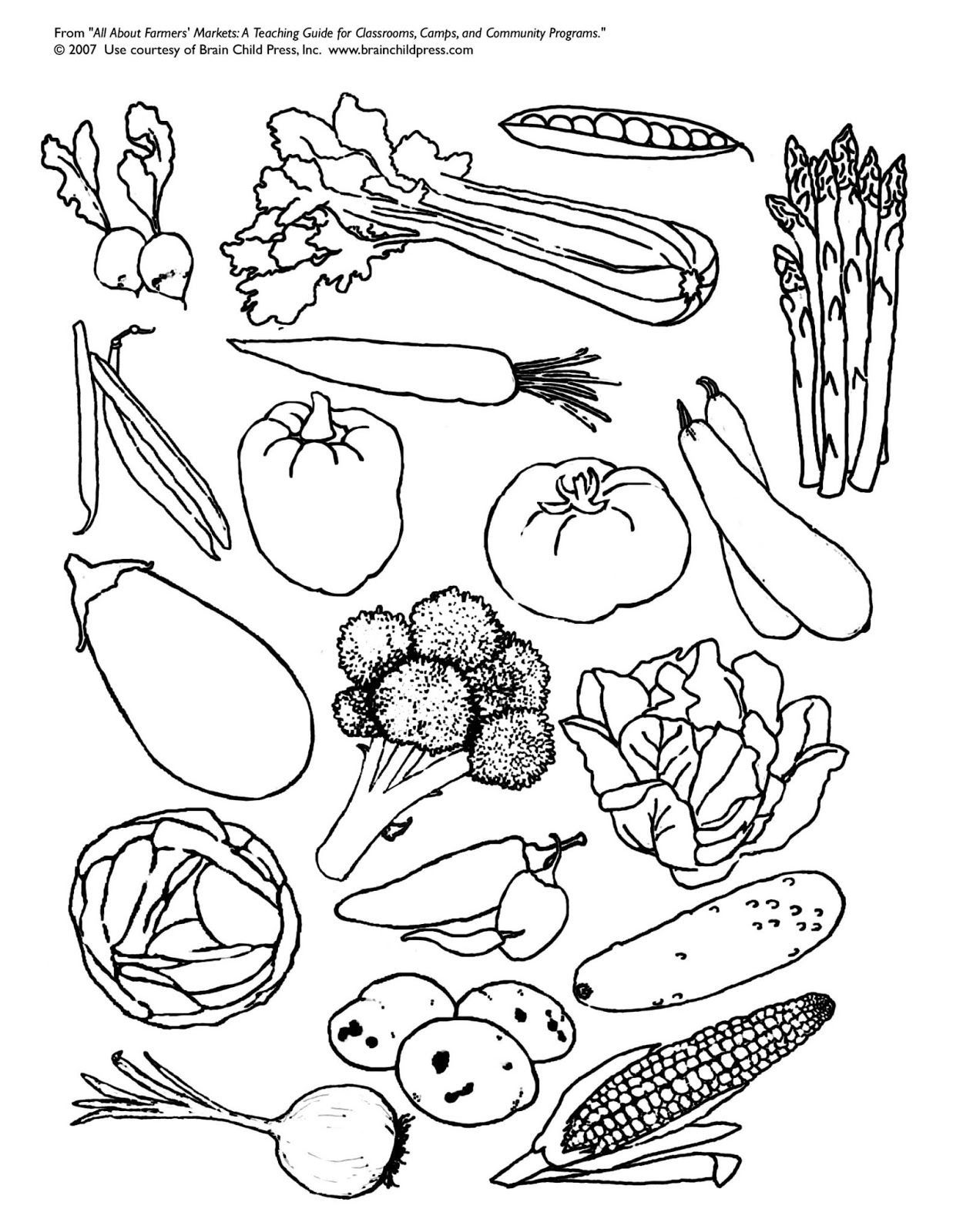 98 Farmers Market Coloring Pages Printable 9