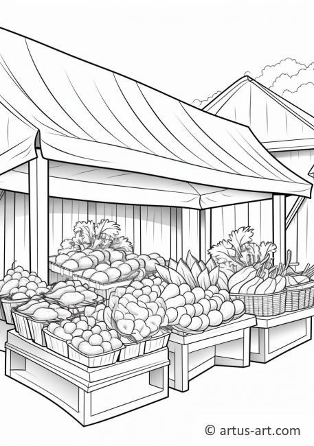 98 Farmers Market Coloring Pages Printable 95