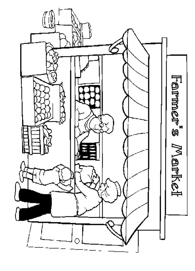 98 Farmers Market Coloring Pages Printable 98