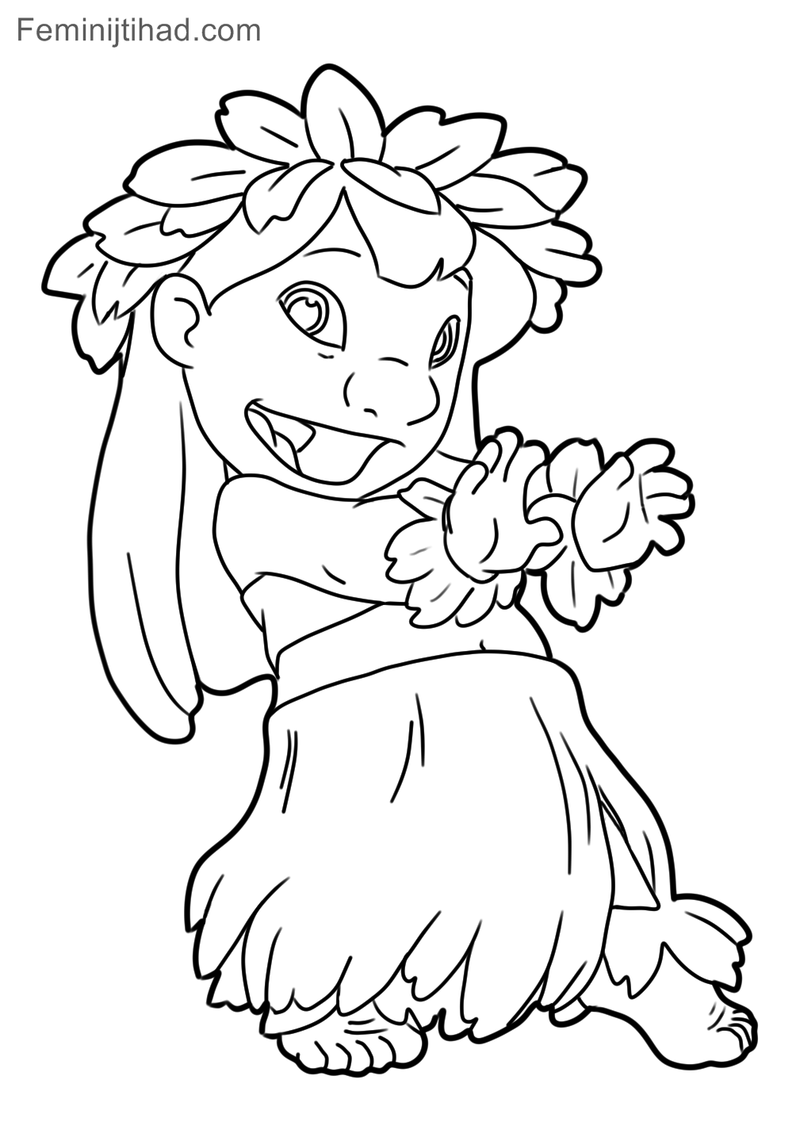 82+ Beautiful Lilo Coloring Pages Printable