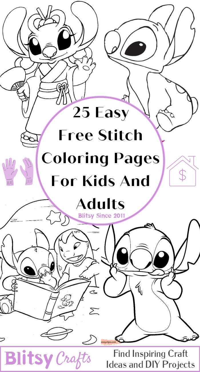 easy free stitch coloring pages for kids and adults jpg jpg