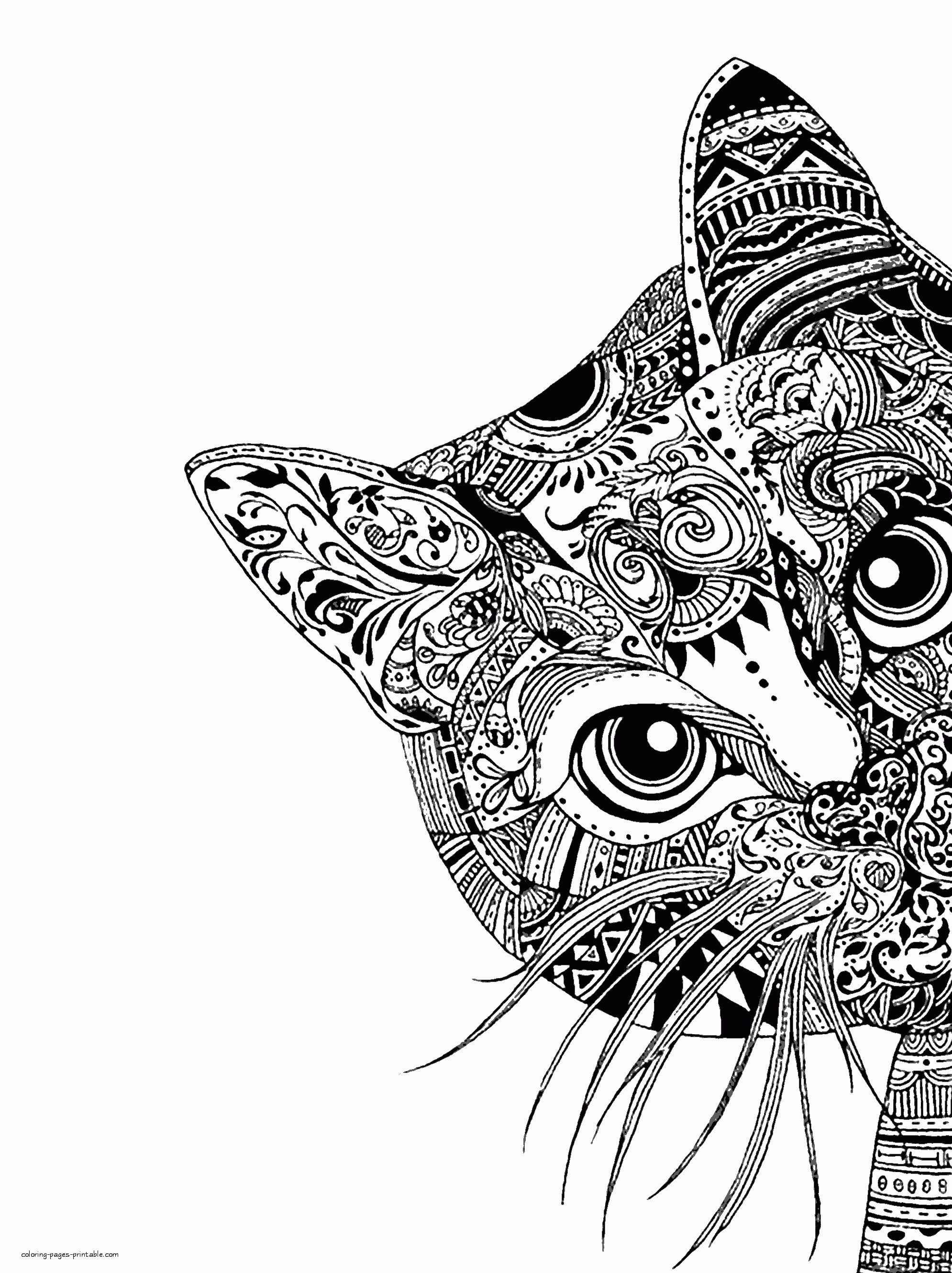 31 Complex Animal Coloring Pages Printable 8