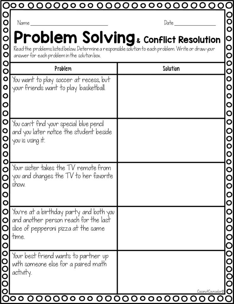 31 Conflict Resolution Coloring Pages Printable 29