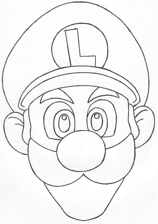 free printable luigi coloring pages for kids jpg