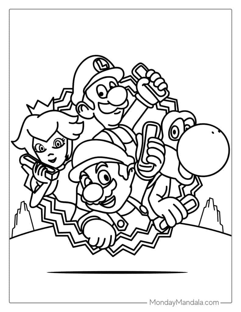 free printable luigi coloring pages for kids jpg