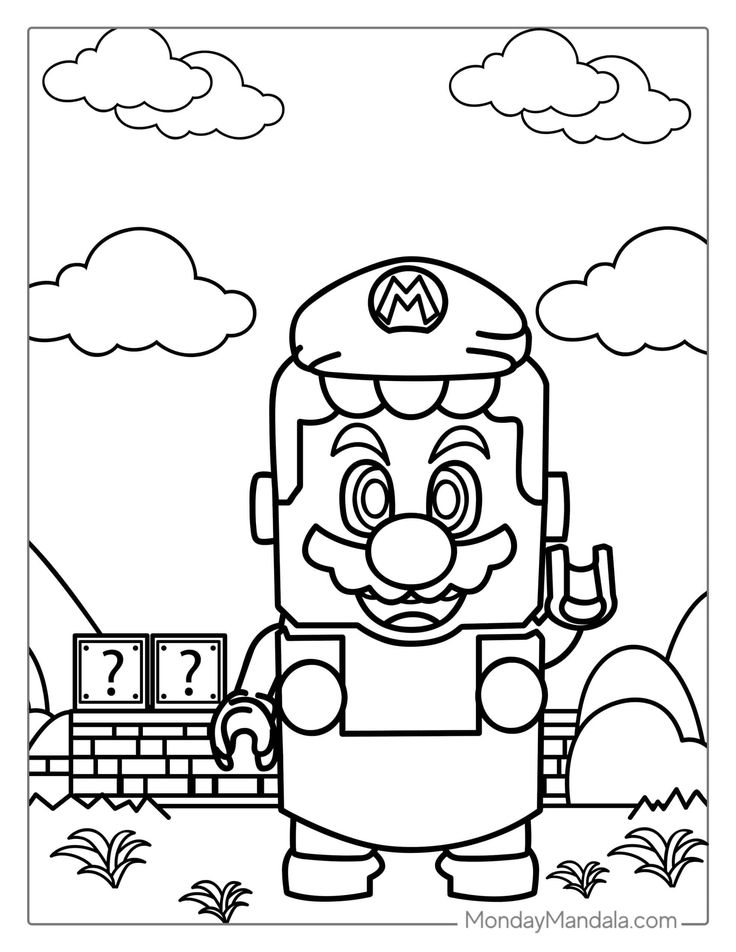 free printable luigi coloring pages for kids jpg