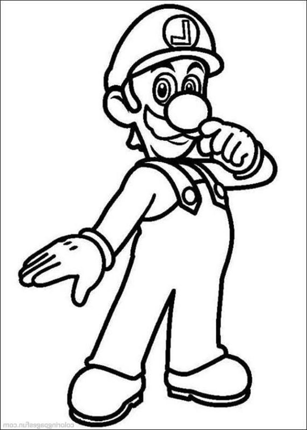 32 Free Printable Luigi Coloring Pages for Kids 26