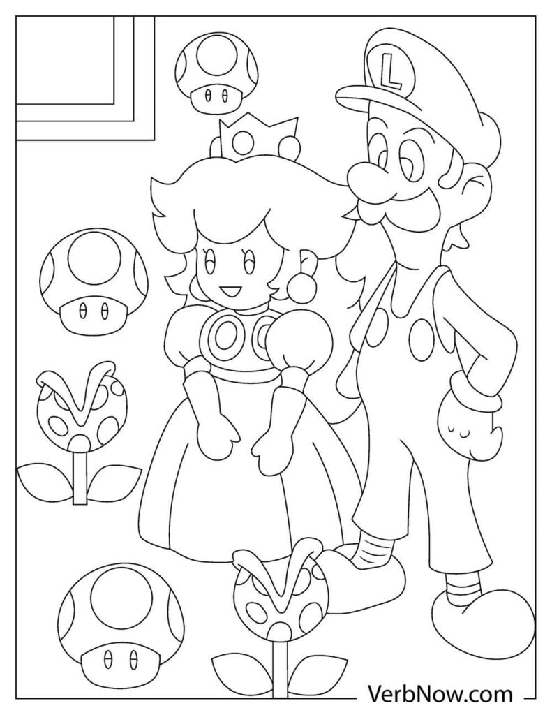 32 Free Printable Luigi Coloring Pages for Kids 27