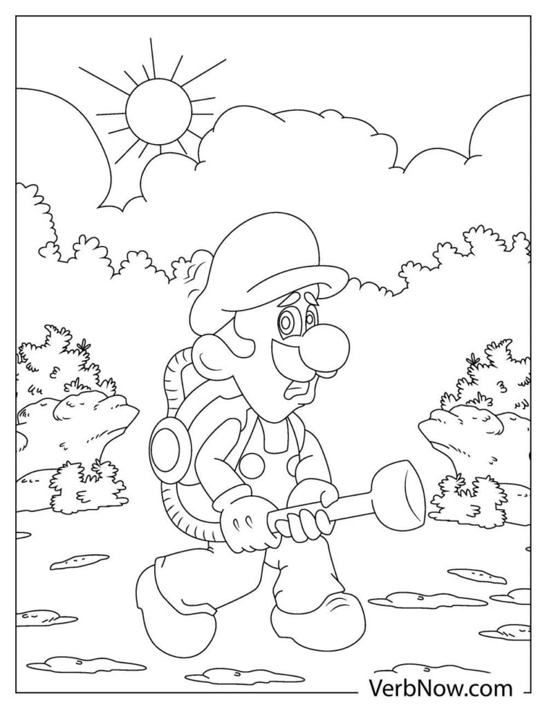 32 Free Printable Luigi Coloring Pages for Kids 29