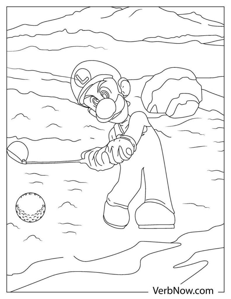 32 Free Printable Luigi Coloring Pages for Kids 30