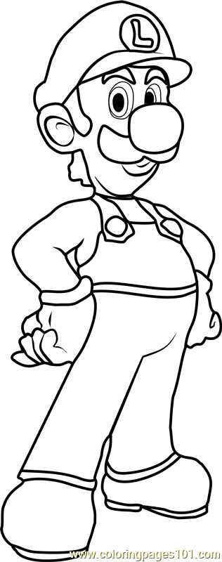 32 Free Printable Luigi Coloring Pages for Kids 31