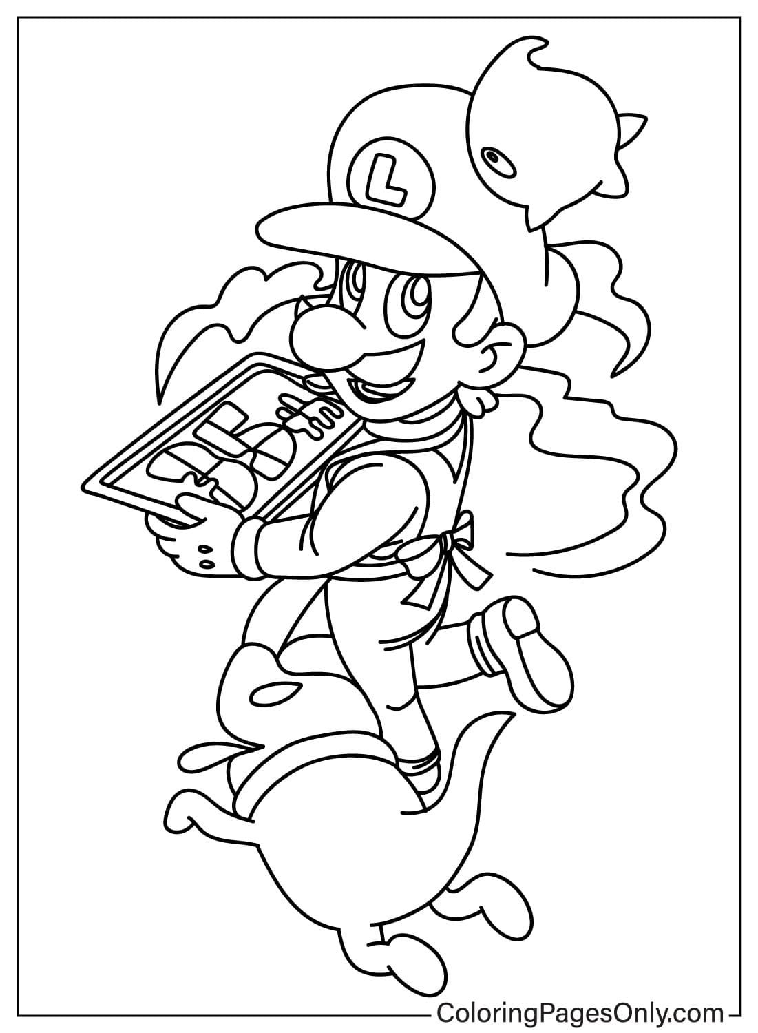 free printable luigi coloring pages for kids jpg