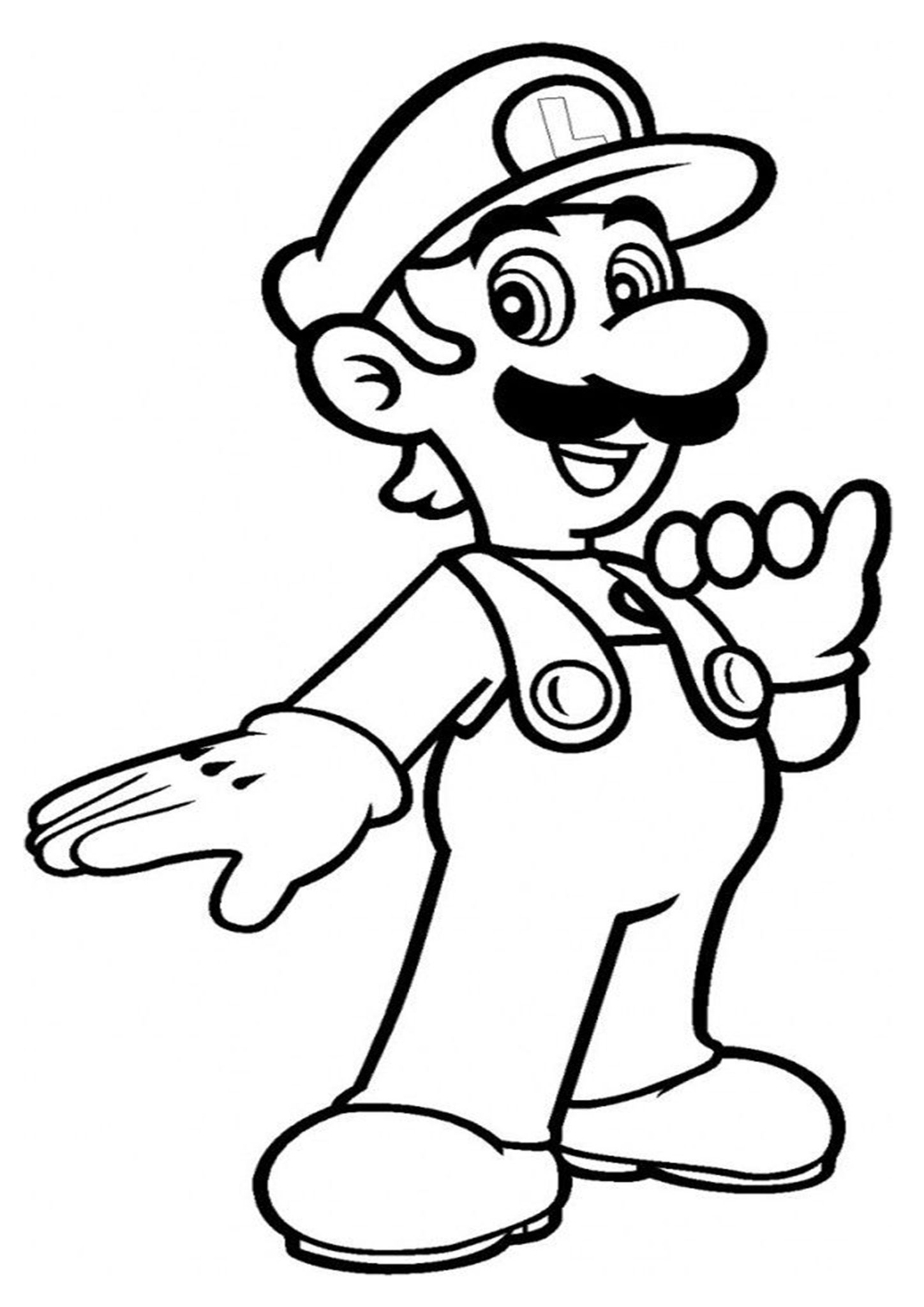 free printable luigi coloring pages for kids jpg