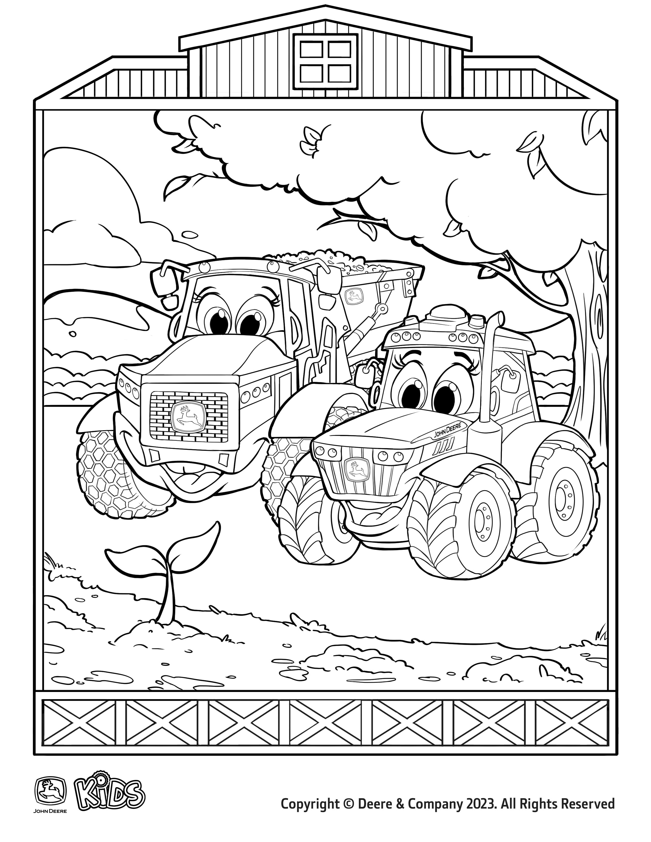 32 Printable John Deere Coloring Pages 2