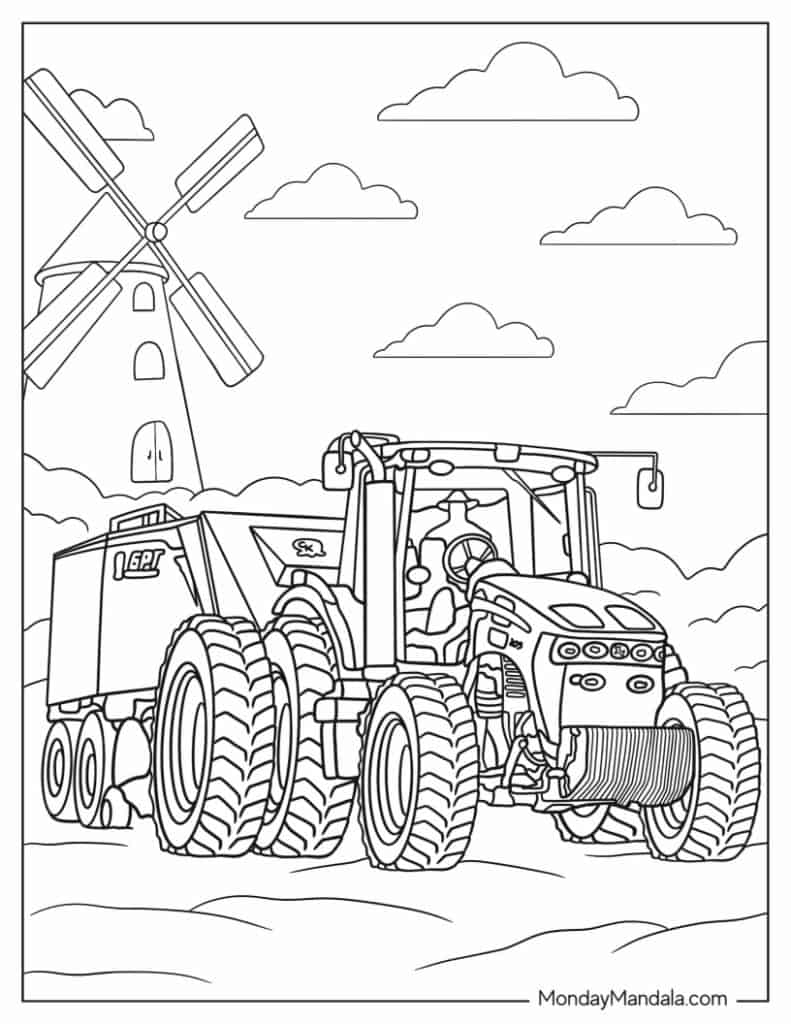 32 Printable John Deere Coloring Pages 7