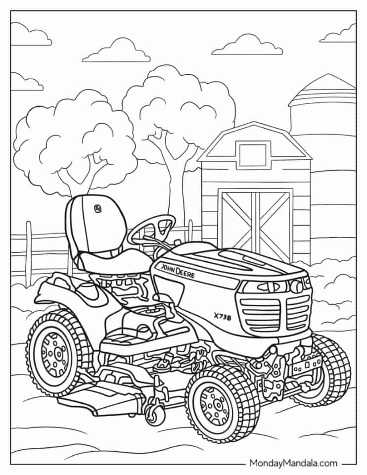 32 Printable John Deere Coloring Pages 9