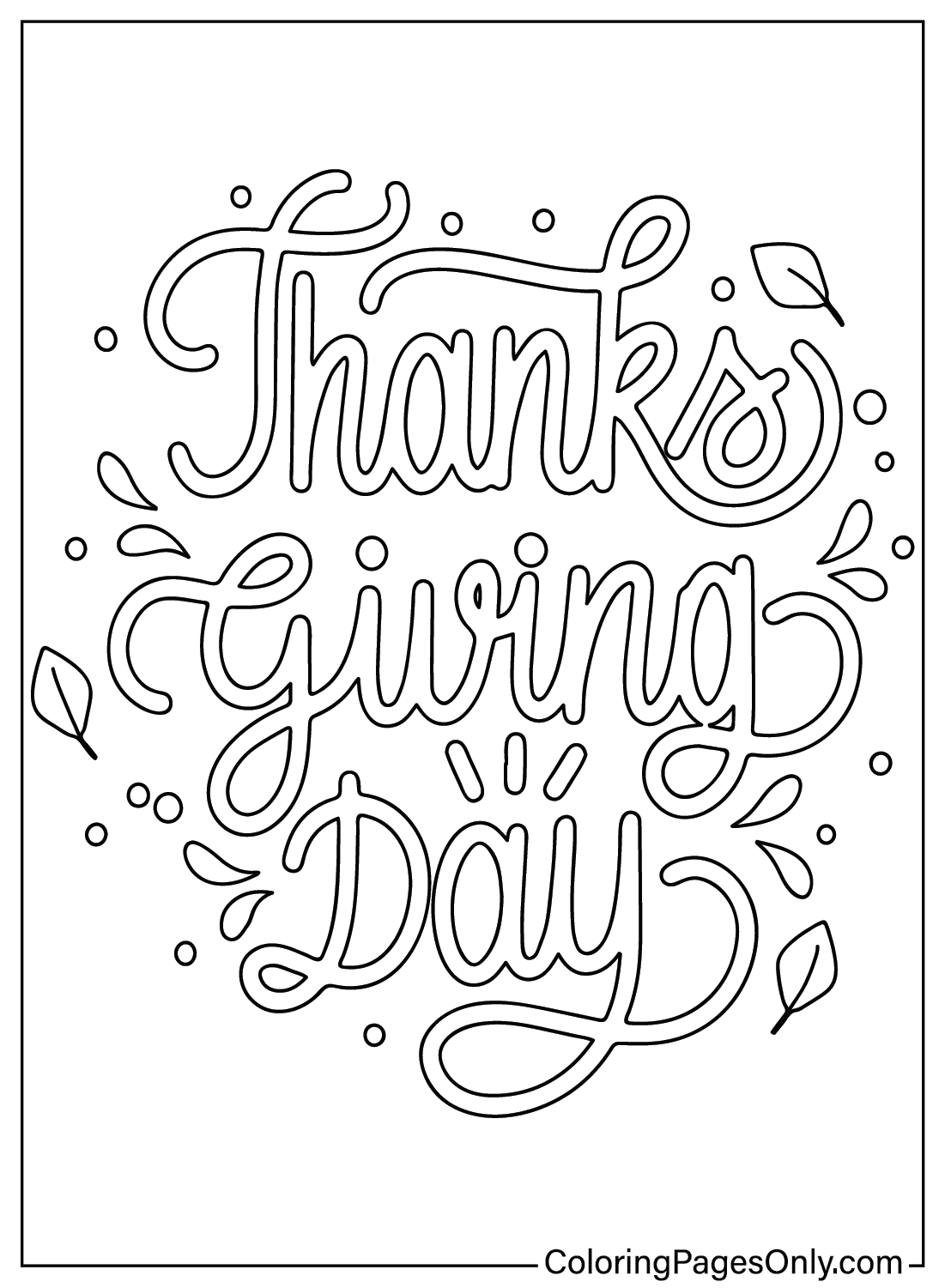 33 Thanksgiving Art Coloring Pages Printable 12