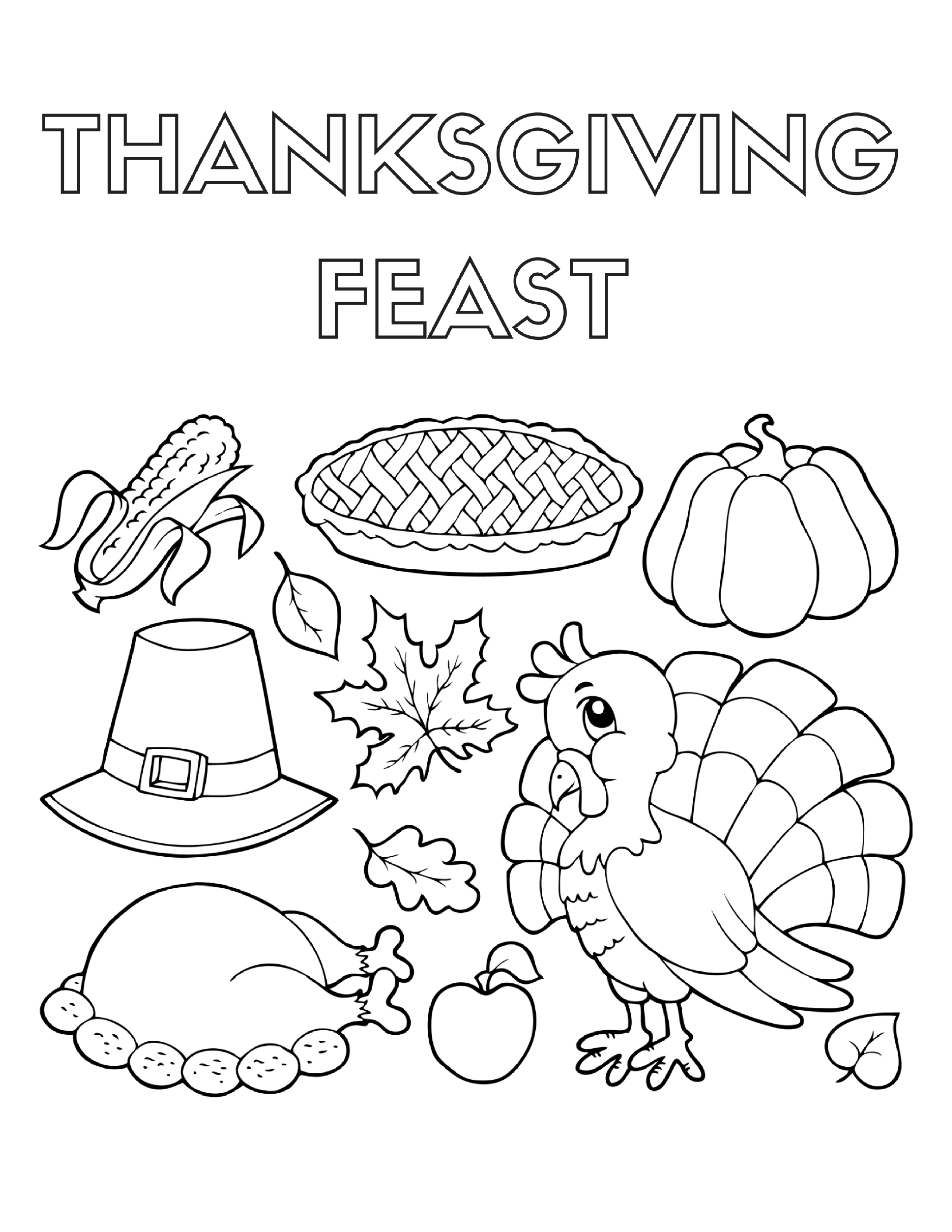 thanksgiving art coloring pages printable jpg