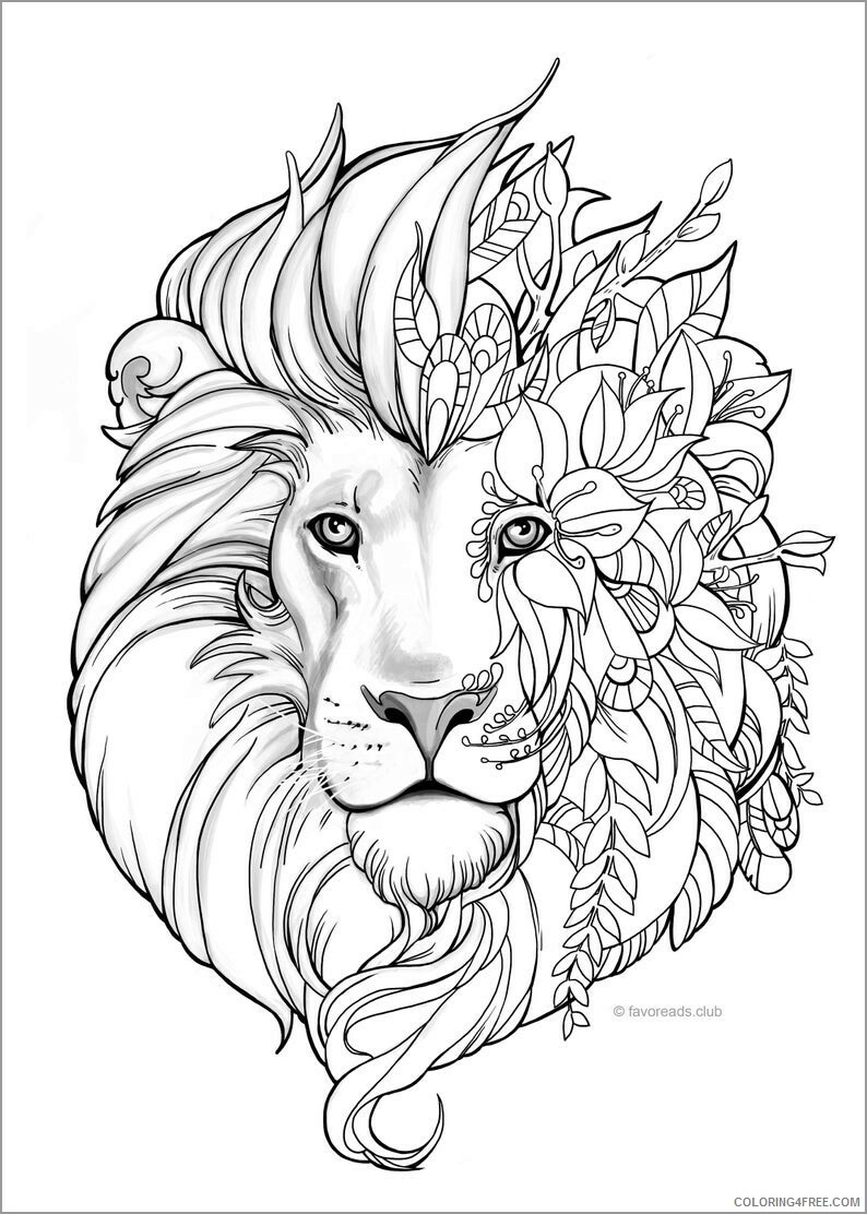 34 Animal Head Coloring Pages Printable Creative 2