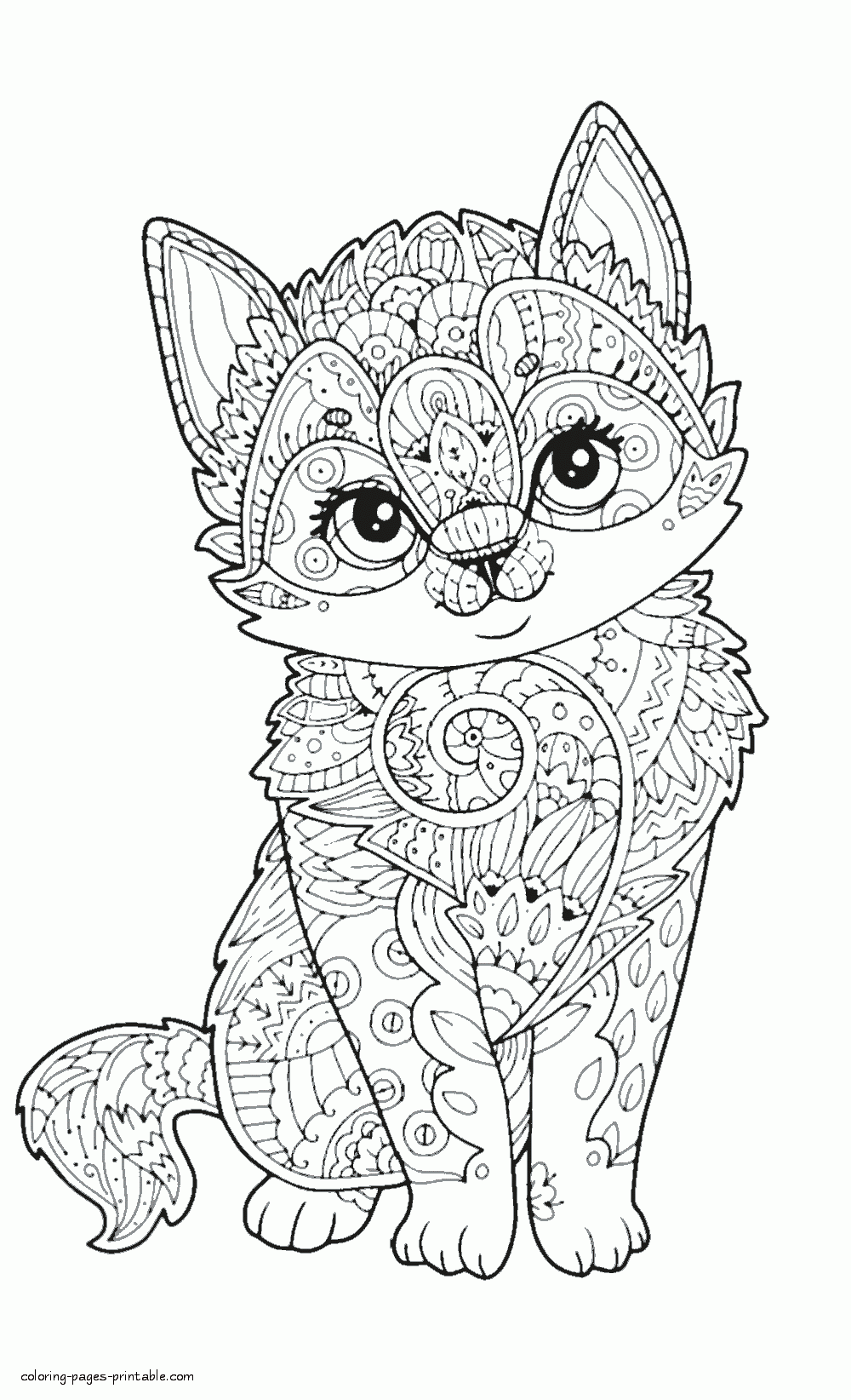 34 Animal Head Coloring Pages Printable Creative 9