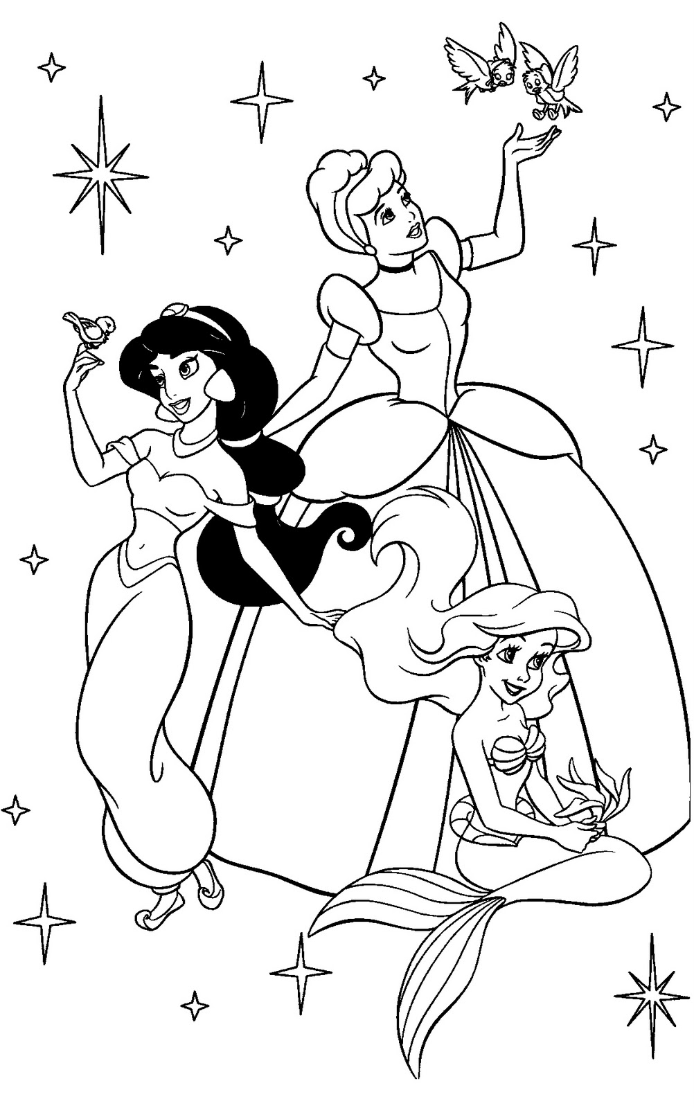 35 Cute Princess Flower Coloring Pages Printable 13