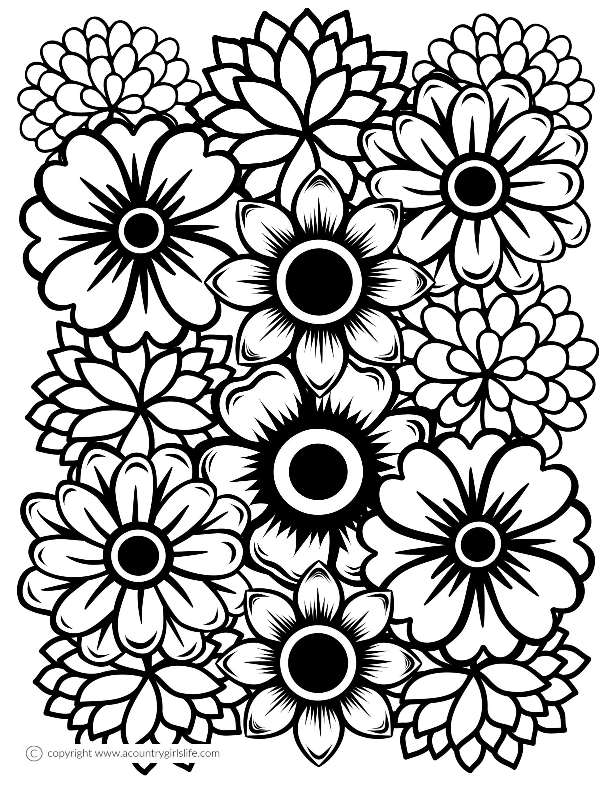 35 Cute Princess Flower Coloring Pages Printable 16