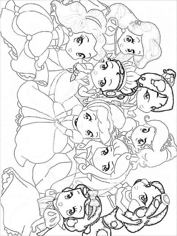 35 Cute Princess Flower Coloring Pages Printable 22