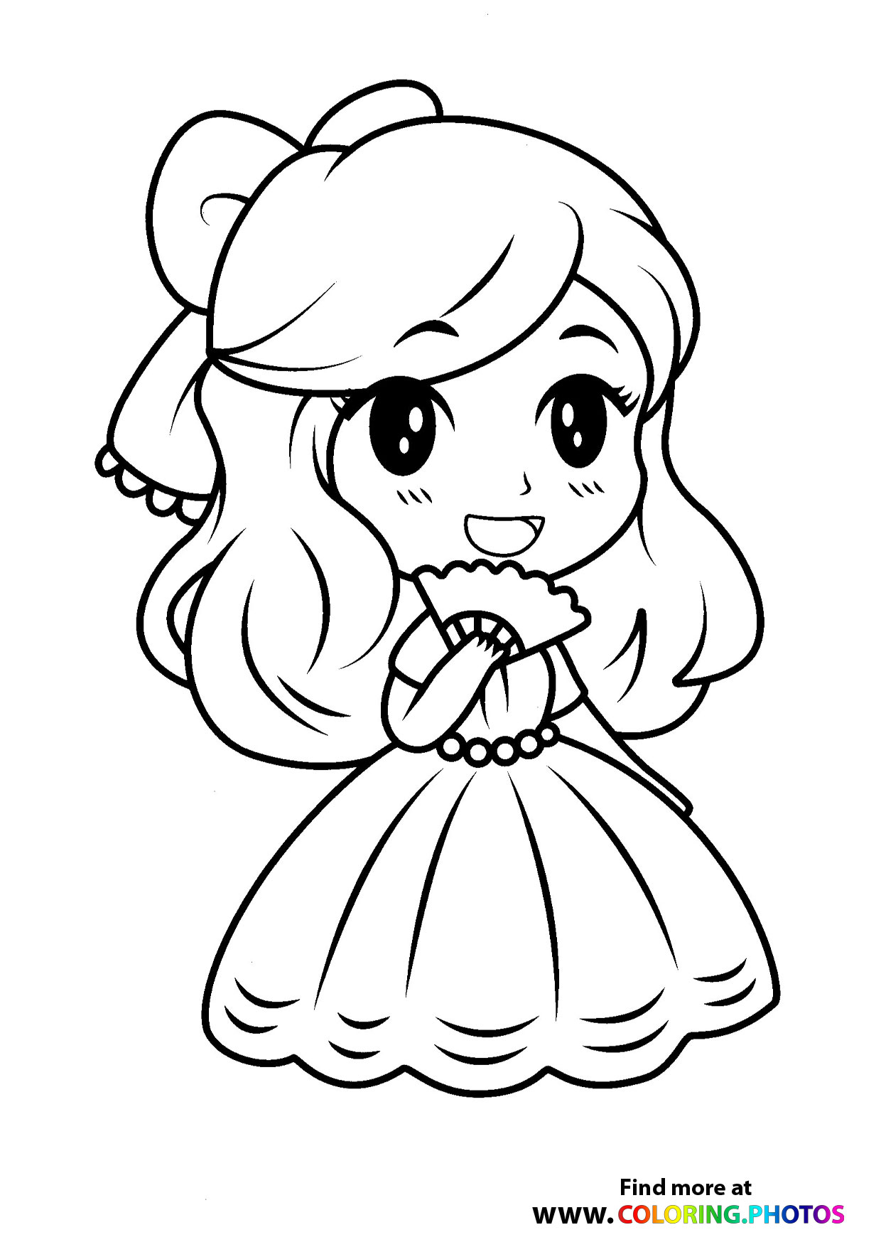 cute princess flower coloring pages printable jpg