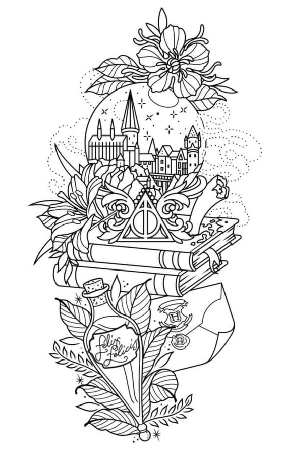 harry potter coloring pages jpg