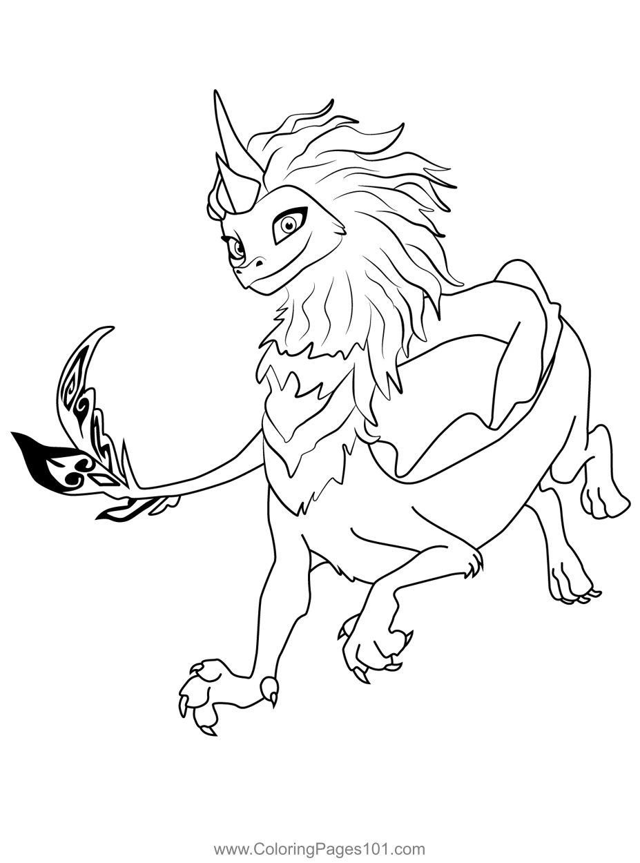 35 Raya and The Last Dragon Coloring Pages Printable 10