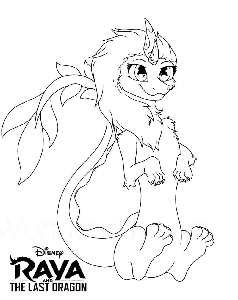 raya and the last dragon coloring pages printable jpg