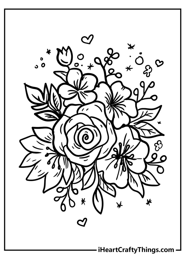 36 Carnation Flower Coloring Pages Beautiful Printable 20