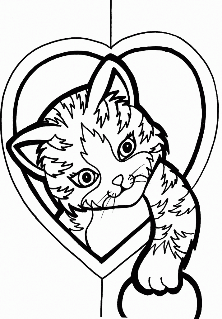 adorable kawaii kitten coloring pages printable jpg