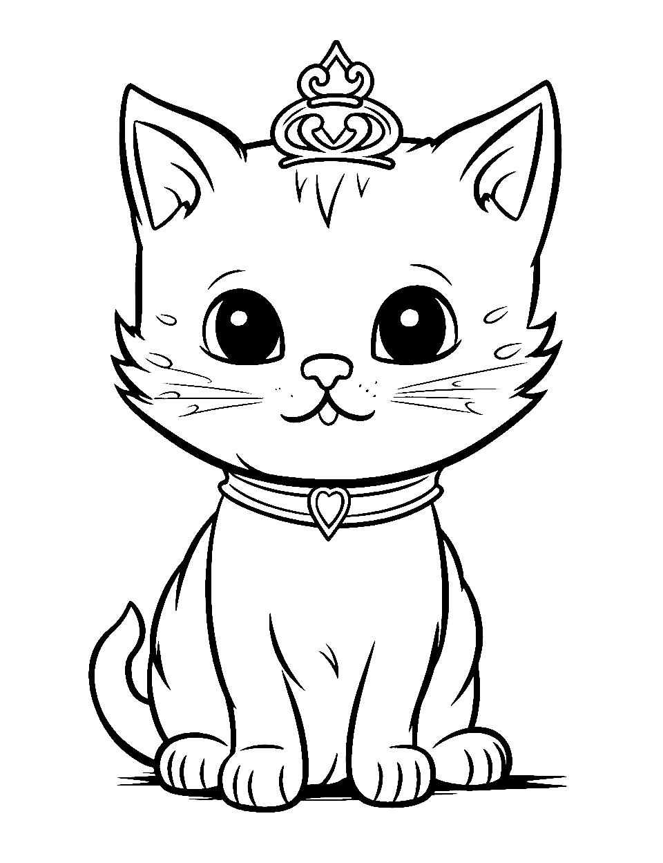 37 Adorable Kawaii Kitten Coloring Pages Printable 22